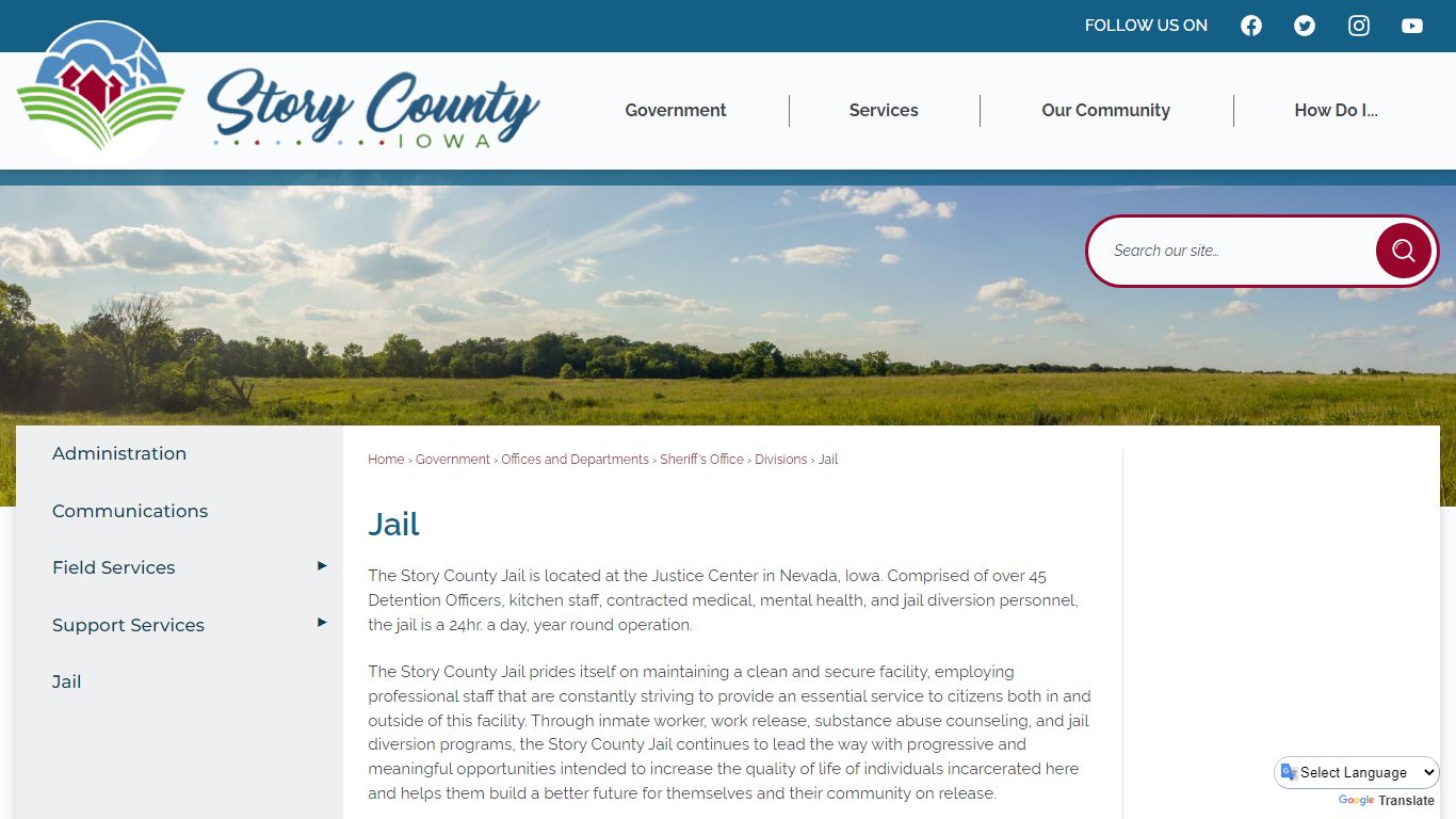 Jail | Story County, IA - Official Website